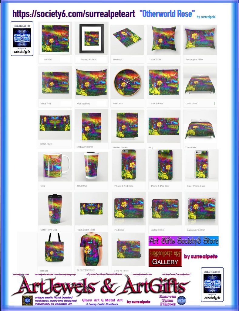 Examples of surrealpete gifts on society6