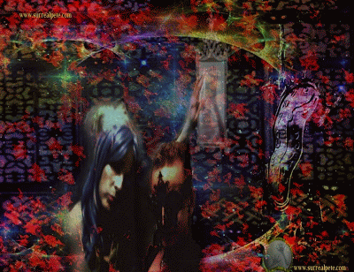 gif animation of the digital collage art of surrealpete