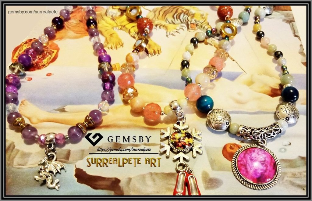 Art Jewels on Dali background by surrealpete